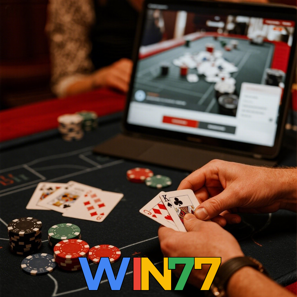 WIN77:Aposte nas mesas de poker e mostre quem é o mestre das cartas!